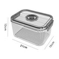 thumbnail image 5 of Shoreew Bread Box Large Capacity Airtight Storage Container with Lid Time Recording Dial Bread Loaf Container Food Storage Organizer for Kitchen Counter, 5 of 7
