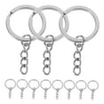 thumbnail image 5 of OUNONA 20Pcs Flat Key Rings Metal Key Rings DIY Keychain Rings Round Key Rings Flat O-shaped Rings, 5 of 8