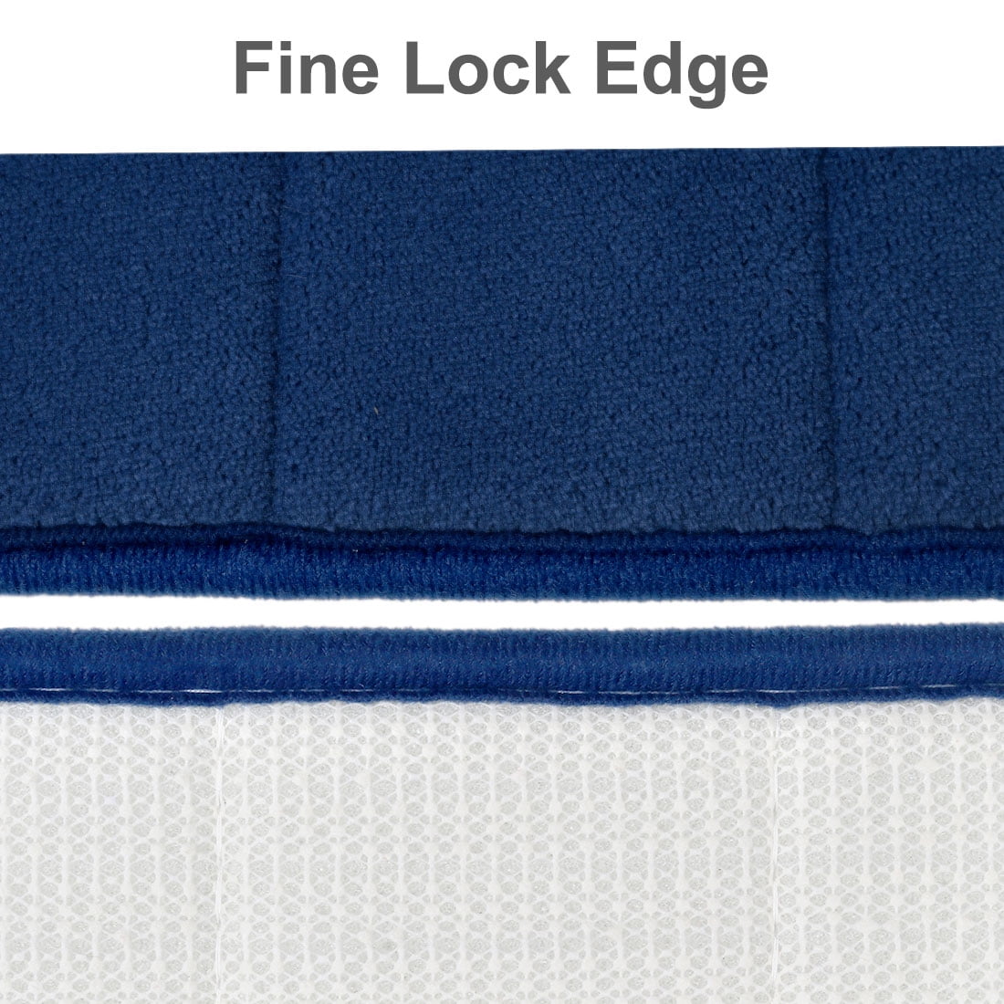 Unique Bargains 2-Piece Memory Foam Non-slip Floor Rug 24" x 16" Royal Blue