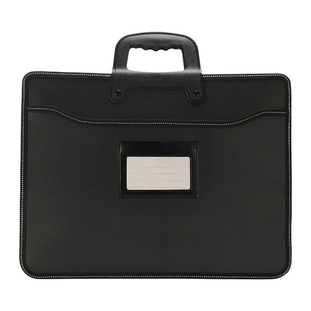 yuksok Business Briefcase Edge Stitching Work Top Handle Home Travel File Carry Bag
