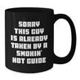 thumbnail image 2 of Funny Guide Gifts for Men - Black Coffee Mug, Birthday Unique Gifts from Friends, Smokin' Hot Guide Mug, 2 of 4