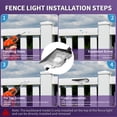 thumbnail image 2 of 50FT Low Voltage RGB Color Changing Fence Lights, Triangle LED String Lights, Waterproof for Party Gathering Patio Barbecue Outdoor Activities, 2 of 7