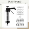 thumbnail image 4 of Churro Maker Machine, Stainless Steel Cookie Press Set with Adjustable Handle, Multiple Shape Molds, Hand-Powered Tool for Home Baking, 22 cm Length, 6 cm Top Diameter, 4 of 5