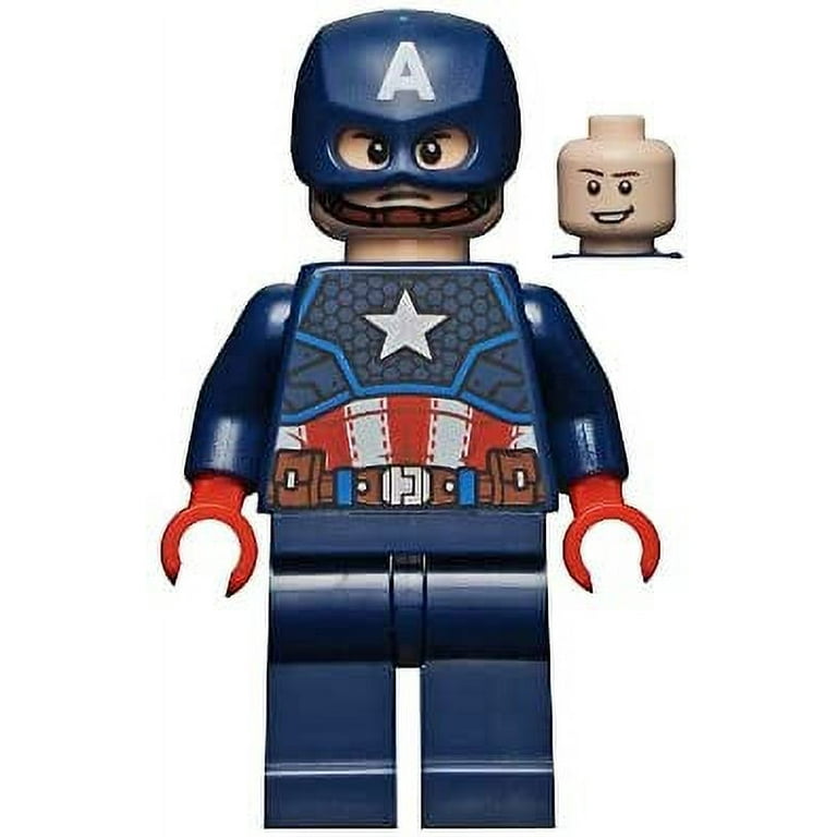 LEGO Superheroes: Captain America Minifigure with Shield and Mjolnir