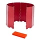 thumbnail image 3 of Parabrisas plegable Zulema para estufa de campamento 10 placas Cocina al aire libre Rojo, 3 of 8