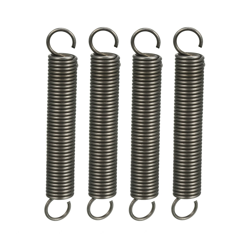 1.2x10x70mm Spring Steel Small Dual Hook Tension Spring, 4pcs Walmart