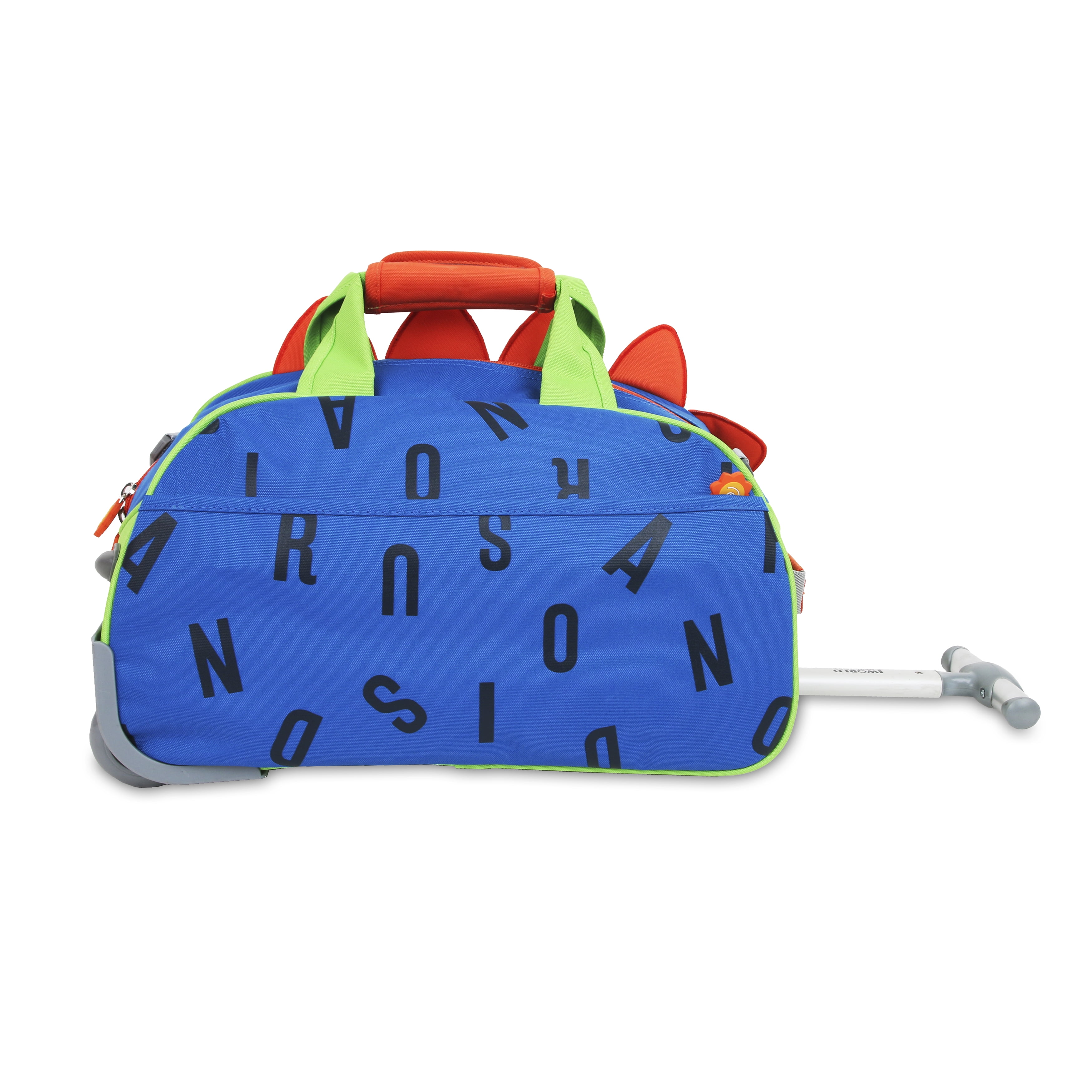 J World Boys Kids travel Duffle Bag with Wheels, Dino III