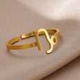 thumbnail image 3 of Simple New Stainless Steel 12 Constellation Twelve Constellation Symbol Ring, 3 of 5
