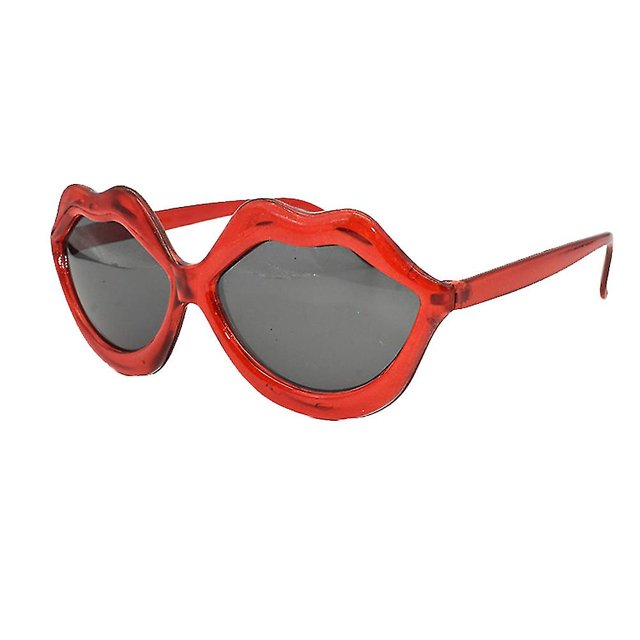 Gafas de sol sexis con labios rojos para mujer, gafas de sol geniales para bailar, gafas de sol con personalidad, gafas divertidas