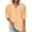 Yellow, variant on Womens Plus $15 & Under!Womens Summer Tops 2024 Plus Size Fashion Cotton Linen V-neck Short Sleeved Solid Color T-shirt Tops