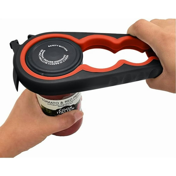 Jar Opener Bottle Opener and Can Opener for Weak hands, Seniors with Arthritis and Anyone with Low Strength, Mutil Jar Opener Get Lids Off Easily (Blue and Grey)