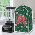 thumbnail image 4 of Yuyamidu Bow Candy Blender Cover, Spiral Candy Kitchen Appliance Decorative Dust Cover with Handle, Compatible with Coffee Maker Juicer Stand Mixer, Green Christmas, 4 of 6