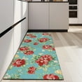 thumbnail image 4 of Pioneer Flower Floral Print Pattern Kitchen Rug Mat,Kitchen Runner Rugs Non Skid Washable,Decorative Kitchen Floor Mats for Kitchen,Sink,Laundry,17"X47", 4 of 5