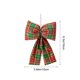 thumbnail image 3 of Colgante de lazo navideño a cuadros, adorno festivo, lazo de tela, diseño multicolor, 10 x 16 cm, para decorar árboles o ventanas.,Vsgery, 3 of 9