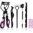 thumbnail image 3 of Eyelash Curlers Kit for Women w Lash Curler, Eyelash Comb Seperator, 3 in1 Mascara Brushes, Eyelash Extension Tweezers, Foldable Eyebrow Brush and Comb, 6 Silicone Refills Pads for Natural Eyelashes, 3 of 6