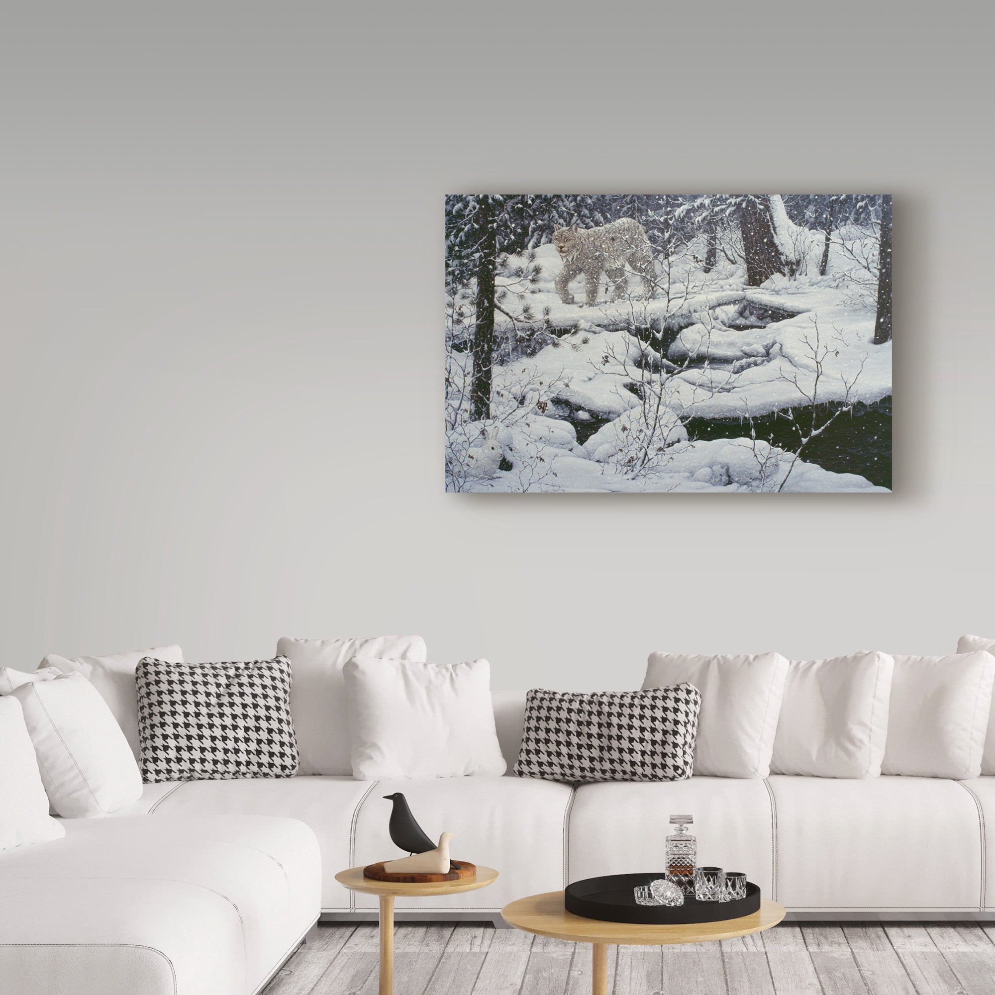 Trademark Fine Art 'Canadian Lynx' Canvas Art by Jeff Tift