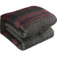 thumbnail image 4 of Nanshing Jamie 7 Piece Geometric Comforter Set, Black/Red, Queen, 4 of 12