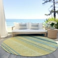 thumbnail image 6 of Addison Rugs Chantille Indoor/Outdoor Transitional Geometric, Abstract Yellow Washable Round Rug, 8' x 8', 6 of 6