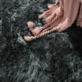 thumbnail image 6 of Ghouse Round Dark Grey Rug 3 feet, Thick and Fluffy Faux Sheepskin Machine Washable Circle Plush Carpet, Faux Sheepskin Rug for Living Room, Bedroom, Kids Room, 6 of 6