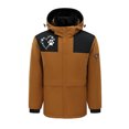 thumbnail image 1 of RXIRUCGD USB Intelligent Constant Temperature Heated Windproof Plus Size Coat For Men And Women Winter 4 Heated Jacket Coat( Brown, Size:S ), 1 of 3