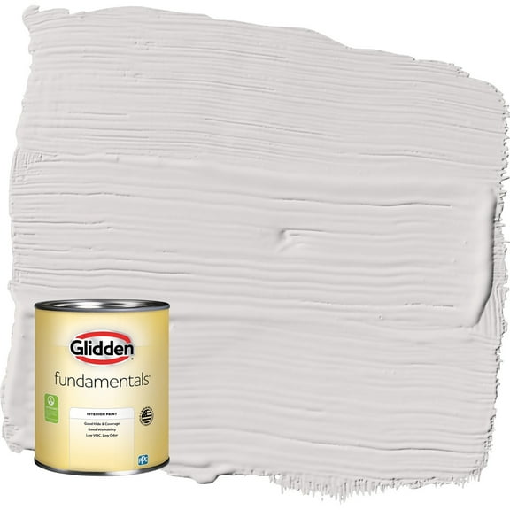 Glidden Fundamentals Go To Gray / Grey Semi-Gloss Interior Paint, 1 Quart