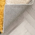 thumbnail image 5 of Well Woven Lolly Mika Retro Zig-Zag Pattern Yellow Grey 3'11" x 5'3" 3D Texture Shag Area Rug, 5 of 7