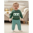 thumbnail image 6 of BemeyourBBs Toddler Boy Christmas Outfit Santa Long Sleeve Sweatshirt Plaid Pants, 6 of 8