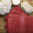 thumbnail image 4 of Superior Hymnia Egyptian Cotton Hand Towel Set, Red, 4 of 6