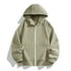 thumbnail image 1 of pstuiky mangas largas para hombre, Sudadera con capucha y manga larga para hombre, deportiva, holgada, con cremallera y bolsillo con cordón, de color liso y a la moda camisetas de hombre xl, 1 of 5