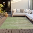 thumbnail image 6 of Addison Rugs Chantille Indoor/Outdoor Transitional Stripes Green Washable Rectangle Rug, 3' x 5', 6 of 6