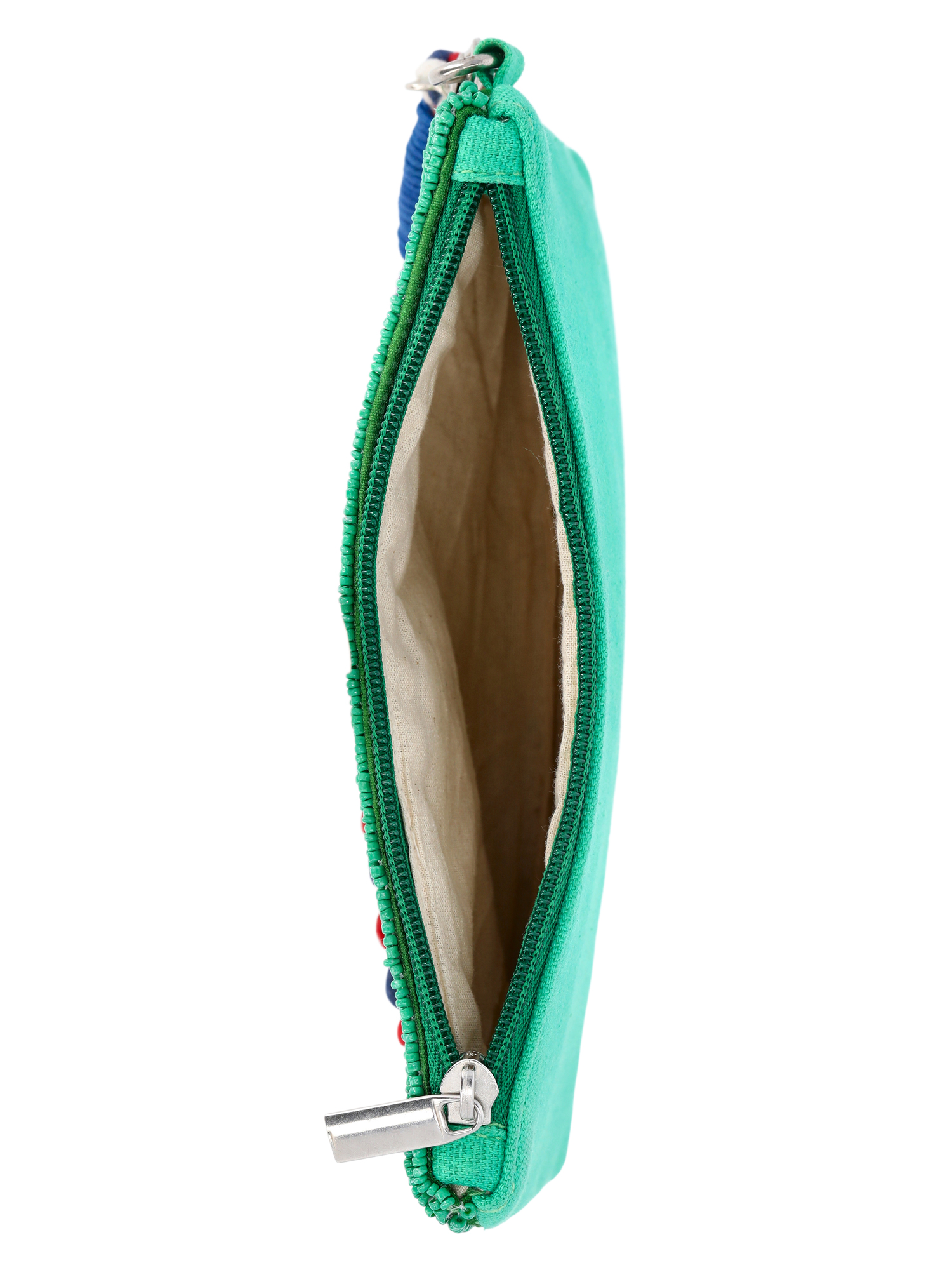 No Boundaries Women's Beaded Wristlet, Green Cherry