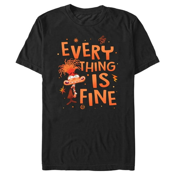 Men's Inside Out 2 Anxiety Everything Is Fine  Graphic T-Shirt