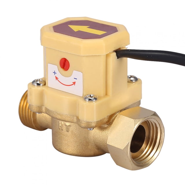 Interruptor de Flujo de Agua, Interruptor de fluJo de Agua 220V G1/2-G1/2 Rosca Bomba de Agua Sensor de fluJo Interruptor ajustable de control Auticó de Presión, Sensores DE