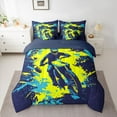 thumbnail image 2 of Homewish Dirt Bike Twin Bedding Sets 7-Piece for Boys Girls,Extreme Sport Bedding Comforter Set Microfiber,Graffiti Splash Breathable Sheet Sets,Ultra Soft Home Decor,Reversible, 2 of 8