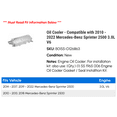 thumbnail image 2 of Oil Cooler - Compatible with 2010 - 2022 Mercedes-Benz Sprinter 2500 3.0L V6 2011 2012 2013 2014 2015 2016 2017 2018 2019 2020 2021, 2 of 2