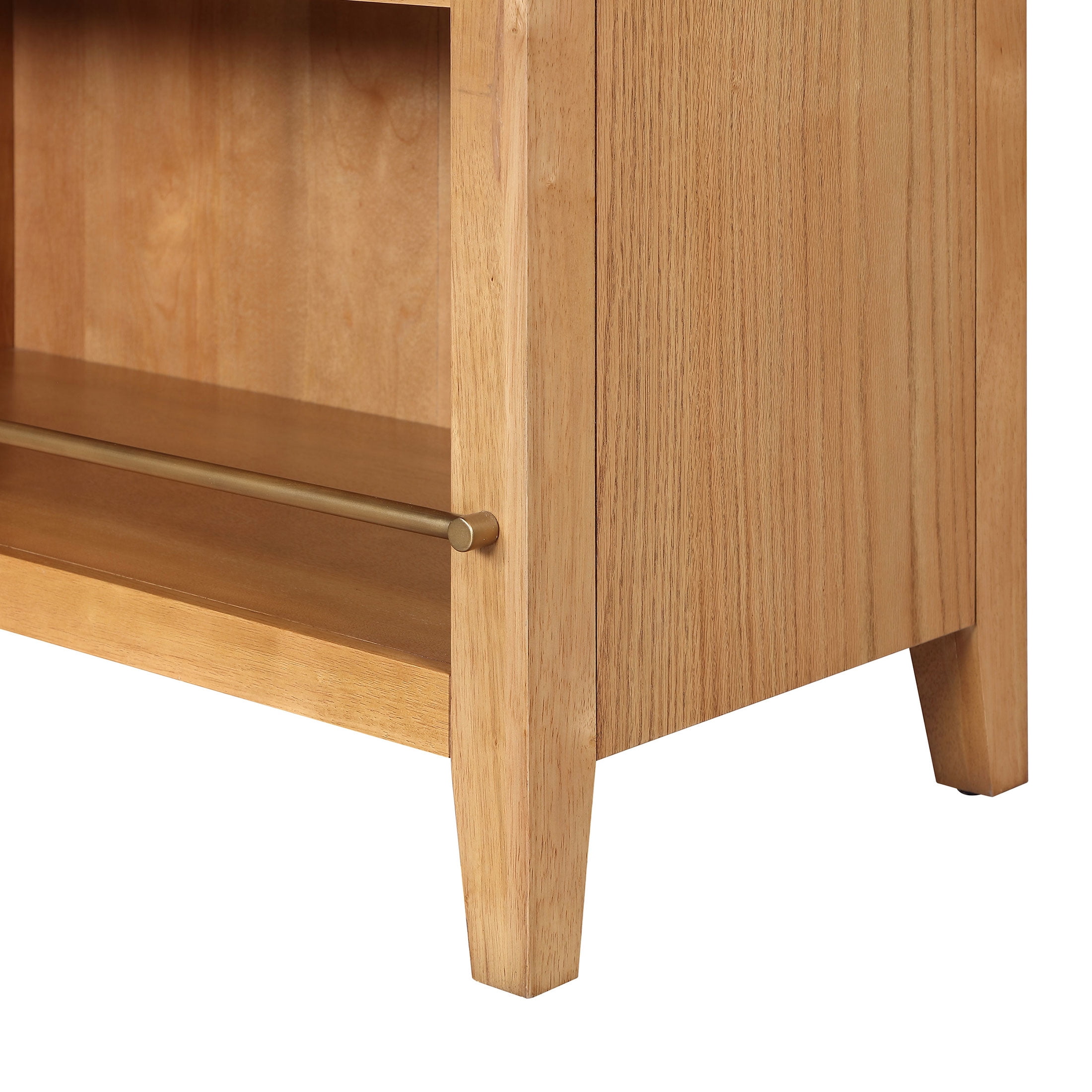 My Texas House Haven 5-Shelf Bookcase, Warm Brown Finish