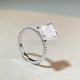 thumbnail image 5 of Anillo de diamantes de plata esterlina S925 para mujer, anillo de diamantes de 4 quilates, sencillo, combinable, ligero, lujoso, anillo grande con corte esmeralda de caramelo de roca, 5 of 6