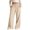 Beige, variant on OGLCCG Girls Wide Leg Cotton Linen Pants Summer Beach Pants for Vacation Lightweight Straight Leg Palazzo Trousers with Pockets 3-14 Years