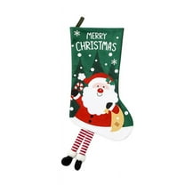 PATLOLLAV Christmas Stocking Christmas Candy Bags Christmas Stocking Holders Christmas Santa Reindeer Snowman Stockings Xmas Sock Gift Pouch Fireplace Christmas Tree Decor