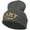 Dk Grey, variant on Army Veteran Letters Embroidered 12 Inch Long Knitted Beanie - Navy OSFM