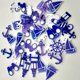 thumbnail image 5 of Botones de Madera Sunnimix 100pcs Azul Decorativa para Manualidades, 5 of 6