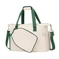 thumbnail image 3 of AMLESO Pickleball Racket Bag Pickleball Bag Gym Bag Handbag Lightweight Carry Bag Multipurpose for Men Women Pickleball Racquet Bag White Green, 3 of 9