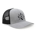 thumbnail image 3 of International Tie Premium California Cal Hat for Men and Women – Snapback Trucker Baseball Cap (Grey/Black), 3 of 3
