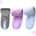 thumbnail image 2 of WORGEOUS 3pcs diadema de baño absorbente de sudor pegajoso aros para el cabello suave accesorios para el cabello para lavar la cara (negro + gris + rosa), 2 of 8