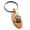 Rose, variant on Stainless Steel Biohazard Zombie Hand Mark Engraved Small Oval Charm Keychain Keyring