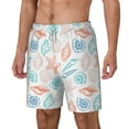 thumbnail image 2 of Balery Colorful Seashells1 Mens Swim Trunks Swim Shorts for Men Quick Dry Inseam Beach Shorts with Compression Liner Pocket-Medium, 2 of 9