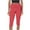 Red, variant on ZZwxWA Capri Leggings for Women Fold Over Gym Yoga Pants Stretch Casual Bottoms High Waisted Athletic Summer Outfits