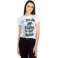 thumbnail image 2 of Rick and Morty Things Are Starting To Get Weird Juniors White T-Shirt, 2 of 4