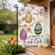 thumbnail image 3 of Decoraciones Del Patio de Navidad Al Aire Libre, Bandera de Jardín Impresa de Doble Cara Feliz Decoración Del Patio de Pascua 30x45cm, Resistente Al Agua, Decoraciones de Pascua Al Aire Libre para el, 3 of 6