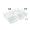 thumbnail image 3 of Injueey Fiambrera no tóxica de 20 piezas: uniones a presión y conservan la frescura Almacenamiento de alimentos Caja de almacenamiento Type2 NO2, 3 of 6